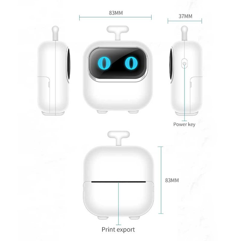 Mini Pocket Printer Portable Thermal Instant Photo Printing Label Maker Machine BT Wireless Connect Compatible with Android or  iOS APP Support Receipt Label Memo Sticker Notes Lists Scrapbook DIY - Image 5