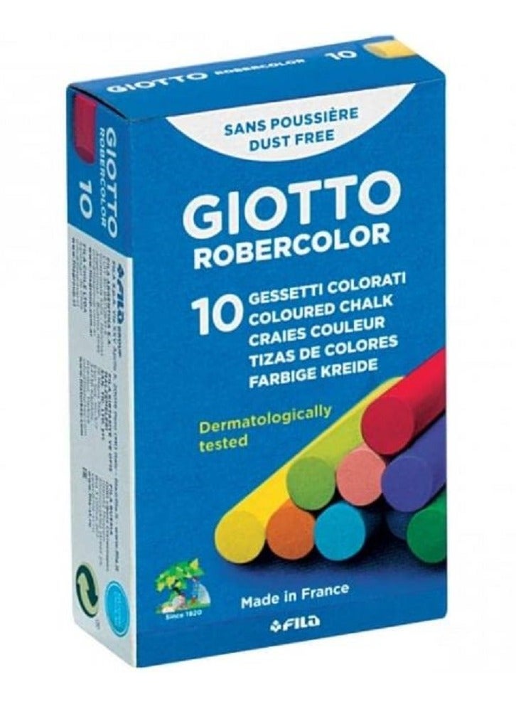 Giotto Chalkboard 10-piece French Color chalk box - Image 1