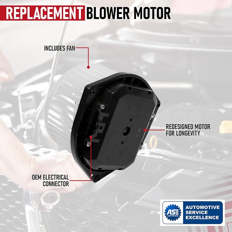 AA Ignition Replacement Blower Motor - Compatible with Nissan and Infiniti Vehicles - Altima, Maxima, 350Z, Murano, G35, FX35, E35, G37 - Replaces Part 27200-JA000, 27225-3TA1A, 700193, PM9316, 27225-JK60B, 75850 - Image 4