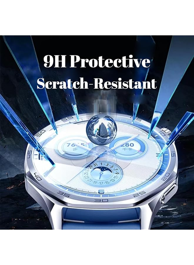 erorex 3Pack Screen Protector Compatible With Huawei Watch Gt5 Gt5 Pro 46Mm 2024 With Auto Alignment Easy Installation Kit Frame Tempered Glass Waterproof Hd Clear Film For Huawei Watch Gt5 Pro - Image 3