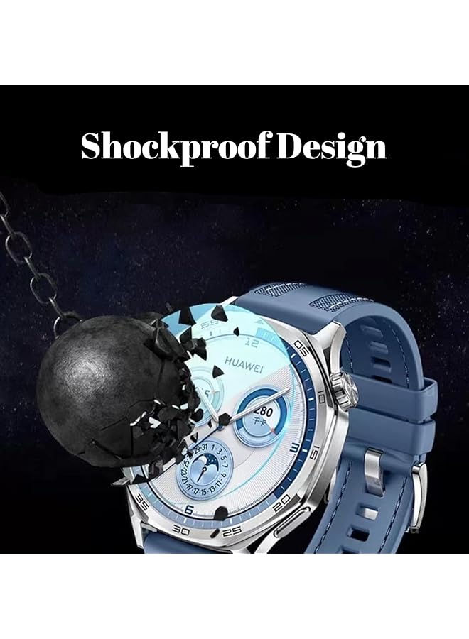 erorex 3Pack Screen Protector Compatible With Huawei Watch Gt5 Gt5 Pro 46Mm 2024 With Auto Alignment Easy Installation Kit Frame Tempered Glass Waterproof Hd Clear Film For Huawei Watch Gt5 Pro - Image 4