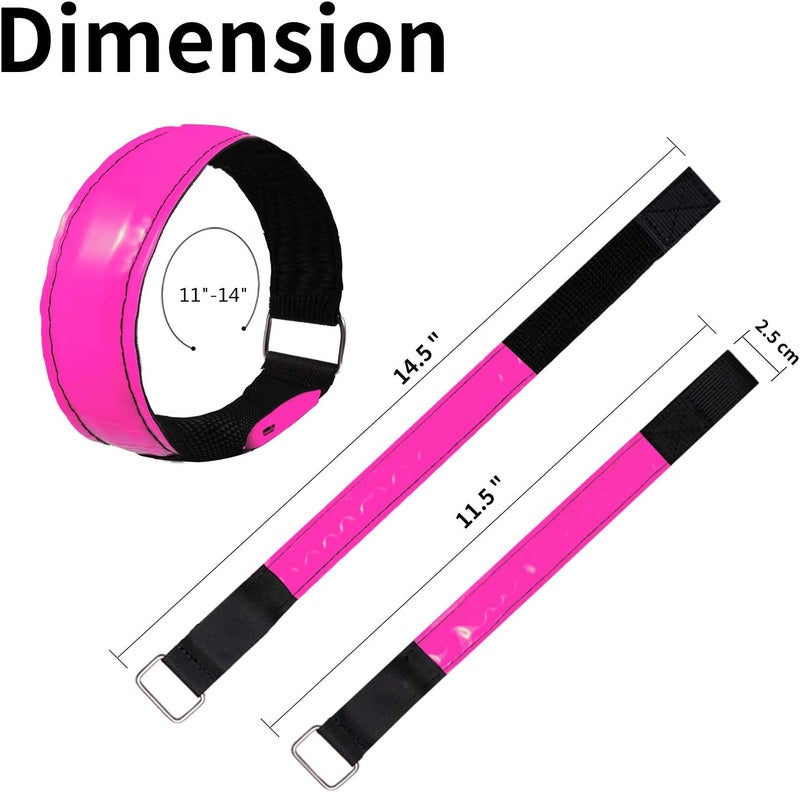 OMKHE Rechargeable LED Armband for Running(2 Pack), Light Up LED Armband, High Visibility Reflective Running Gear for Night Safety, Running Lights for Running Walking Cycling - Image 5