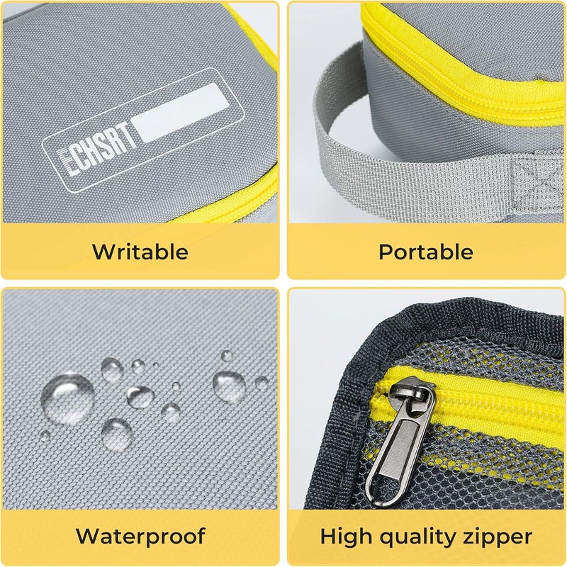 ECHSRT Large Pencil Case, Aesthetic Pen Pouch with Big Capacity, Minimalist Portable Stationery Bag with Handle for Office Organizer Aesthetic Pencil Cases - Image 5