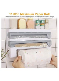 Generic 4X1 Kitchen or Side Refrigerator Organizer - Kitchen Wipe Holder Organizer with Built-In Cutters and Shelf for Spices and Condiments Storage - Easy Installation  - Image 5