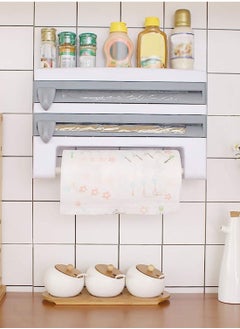 Generic 4X1 Kitchen or Side Refrigerator Organizer - Kitchen Wipe Holder Organizer with Built-In Cutters and Shelf for Spices and Condiments Storage - Easy Installation  - Image 3