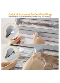 Generic 4X1 Kitchen or Side Refrigerator Organizer - Kitchen Wipe Holder Organizer with Built-In Cutters and Shelf for Spices and Condiments Storage - Easy Installation  - Image 4