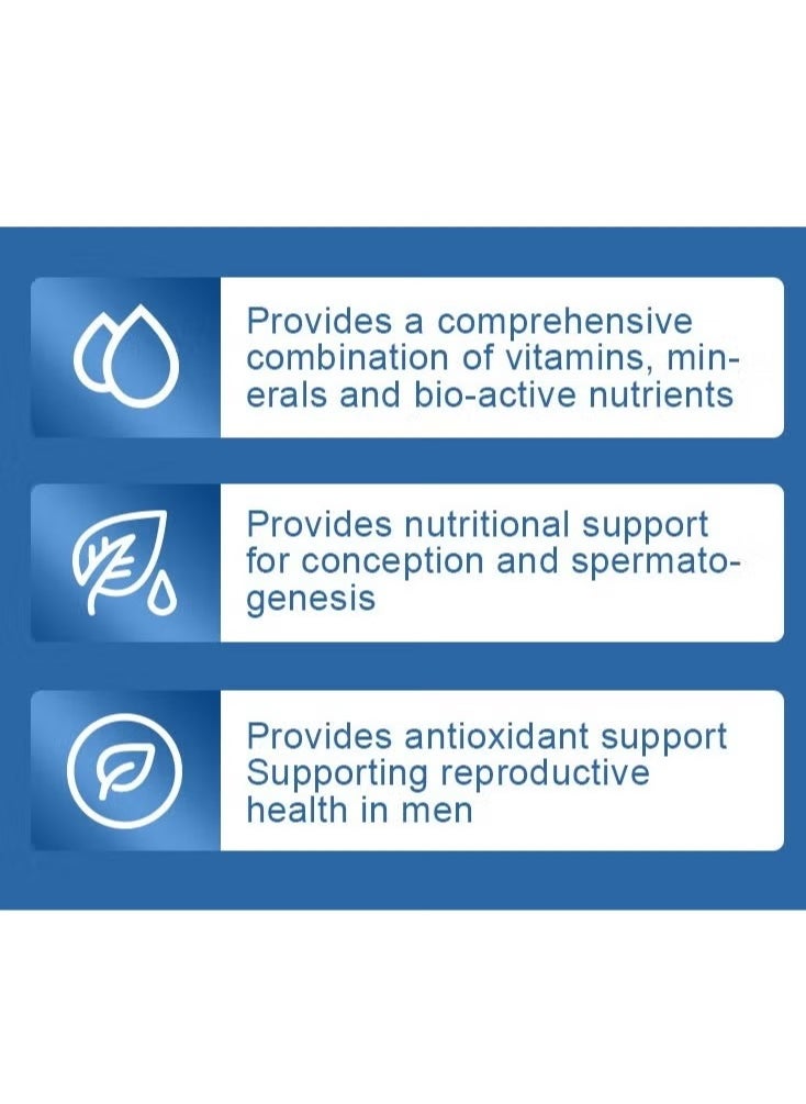 Wins Town Male Fertility Tablet For Reproduction Supplement Regulating Hormones 60 Tablets  - Image 3