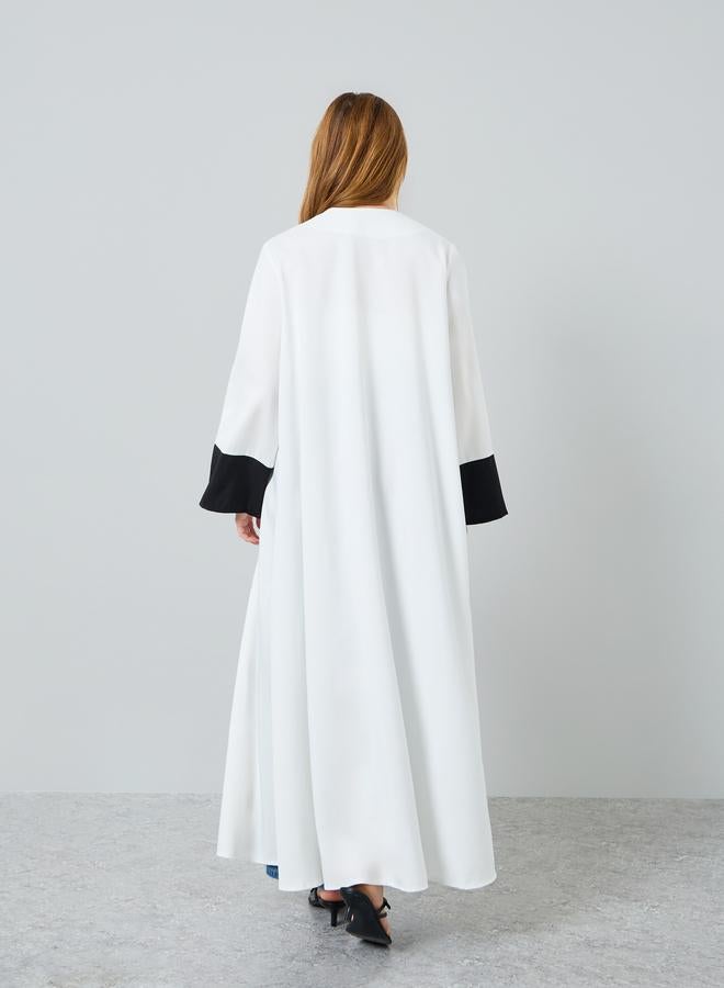 تايك تو كيمونو بأكمام طويلة بطبعة جرافيك متباينة - Image 5