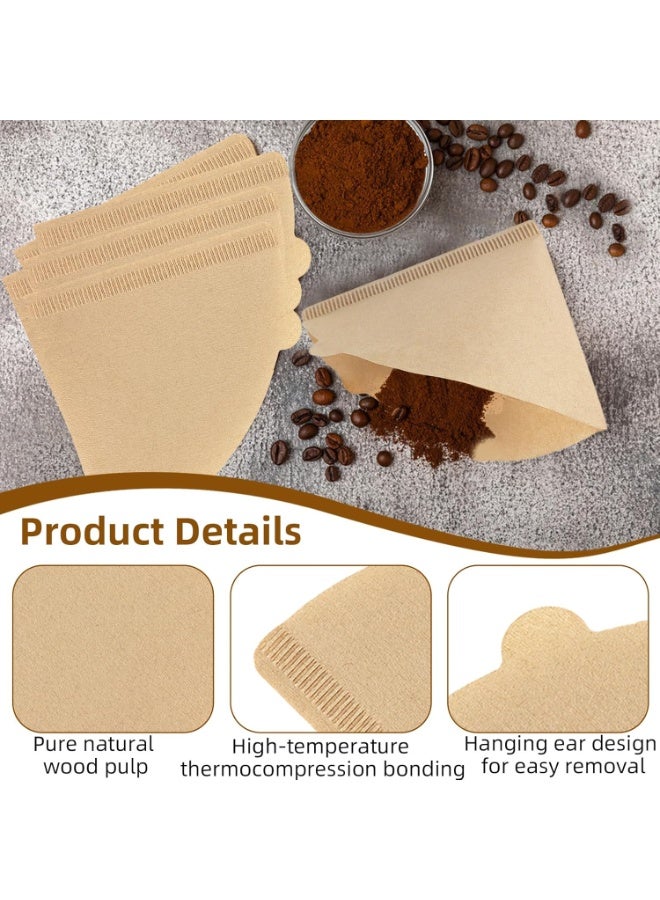 100 Piece Coffee Paper Filter V60 Size 02 Beige - Image 4