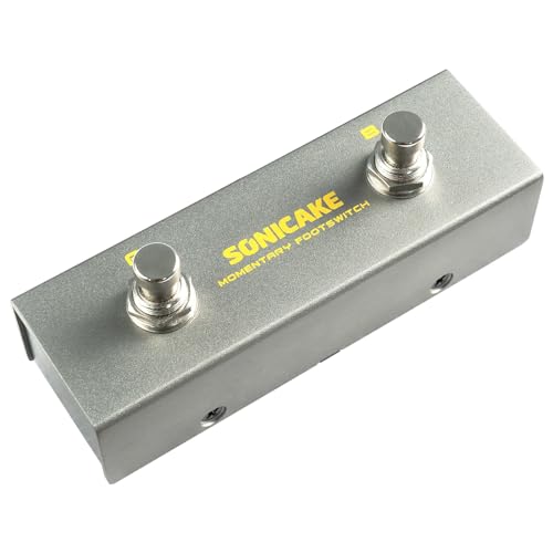 SONICAKE Dual Footswitch Pedal for Guitar Effect Pedal Dual Momentary Foot Switch Guitar Pedal with TRS Cable - Image 1