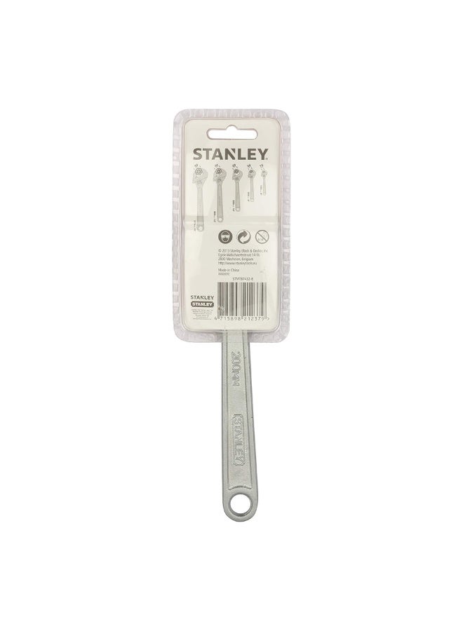 Stanley â€ŽSTMT87432-8 200mm Adjustable Wrench Steel Body - Image 4