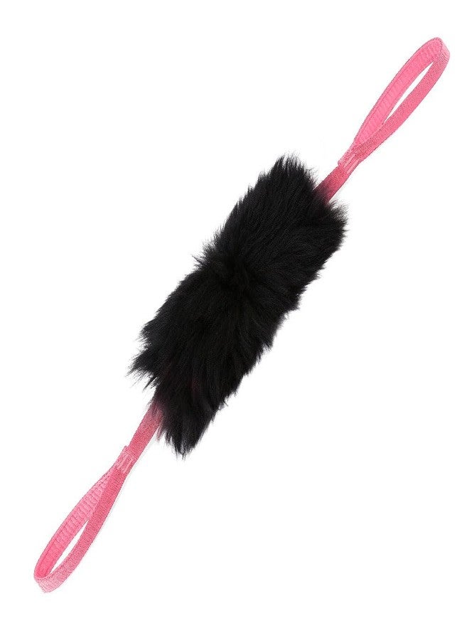 HOWGO Dog Bite Tug Toy with 2 Strong Handles - Made of Natural Sheepskin - Perfect for Tug of War, Fetch & Puppy Training - Ideal for Medium to Large Breeds (Pink) - Image 1