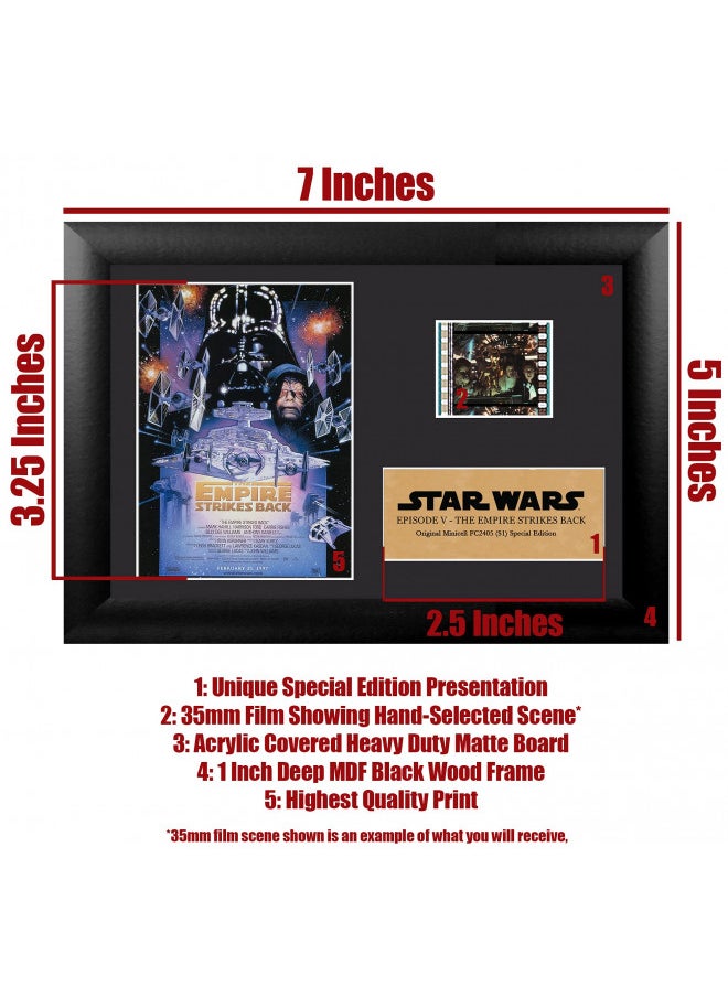 FilmCells Star Wars: Episode V - The Empire Strikes Back - Officially Licensed Collectible - 7 x 5 MiniCell Desktop Presentation Featuring 35 mm Movie Clip with Easel Stand and Certificate of Authenticity