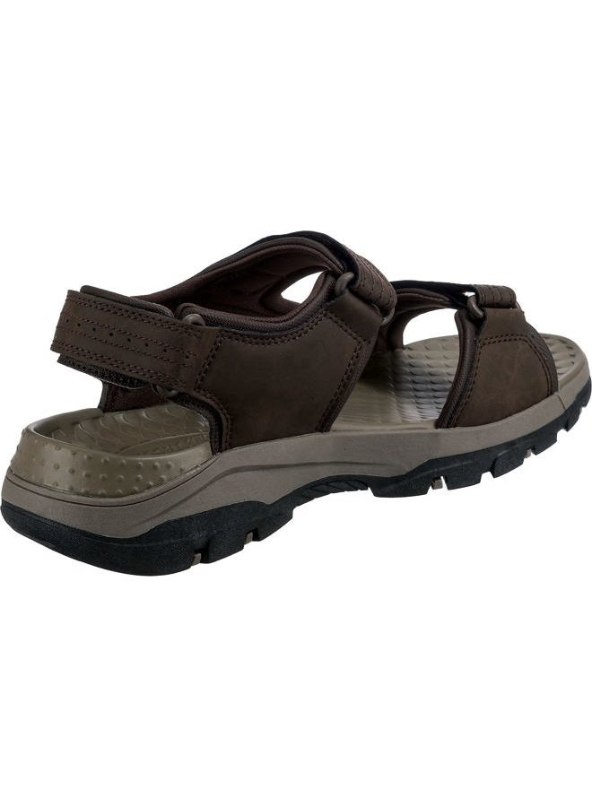 SKECHERS Men's TRESMEN Garo Sandal, Chocolate Synthetic, 43 EU - Image 4