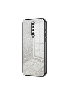HuHa Case Cover For Xiaomi Redmi K30 / K30 5G Gradient Glitter Powder Electroplated Phone Case Black 