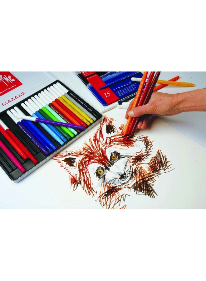 Caran D'ache - Fibralo 24 Fibre Tipped Markers (185.324) - Image 3