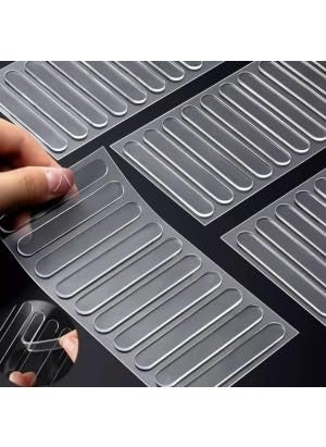 Gelofler GELOFLER Wall Protector Rubber Stopper Clear Round Door Knob Cover Self Adhesive Bumpers Guard from Doors Handle Door Stop Stick  - Image 1