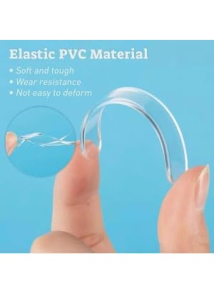 Gelofler GELOFLER Wall Protector Rubber Stopper Clear Round Door Knob Cover Self Adhesive Bumpers Guard from Doors Handle Door Stop Stick  - Image 4
