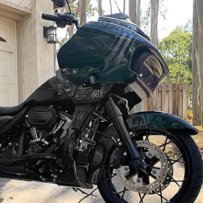 HDBUBALUS Fairing Spoilers Cover w/Extended Chin Spoiler Fit for Harley Road Glide FLTRX Special FLTRXS 2017-2022 (Color : Matte Black) - Image 2