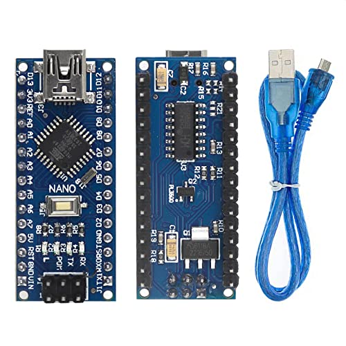 TISEKER Mini Nano V3.0 ATmega328P Microcontroller Board with USB Cable for Arduino - Image 4