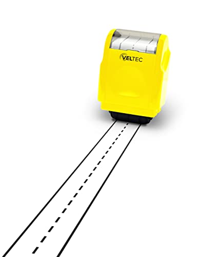 Veltec Dashed Handwriting Lines Practice Roller Stamp for Kids, Parents and Teachers (Yellow) - Image 5