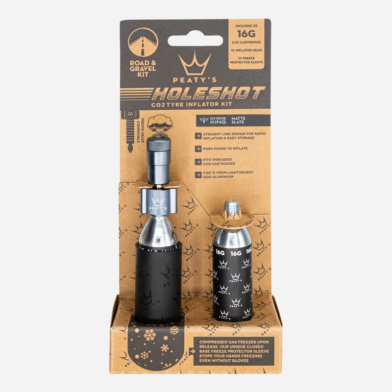 PEATY'S Holeshot CO2 Tyre Inflator - Road & Gravel (16g) - Image 2