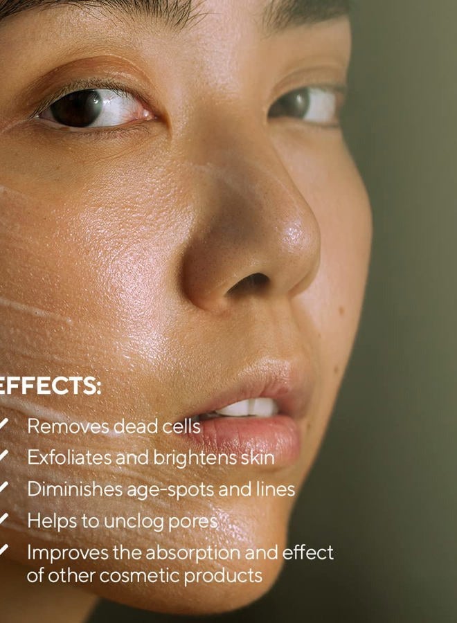 MÁDARA Organic Skincare | Brightening AHA Peel Mask - 60ml, Exfoliating face mask with AHA fruit acids, Contains vitamin C and lactic acid, Face exfoliator for brightness and glow, Ecocert certified. - Image 4