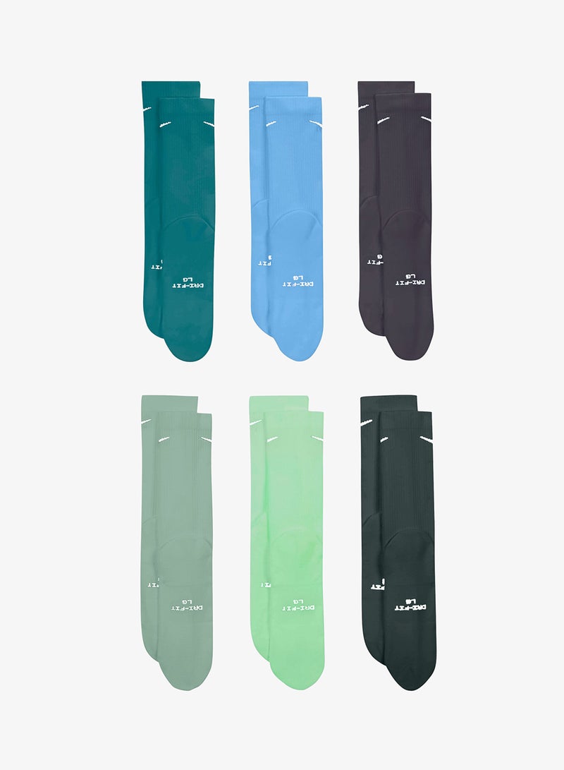 Nike 6 Pack Everyday Elevated Crew Socks - Image 1