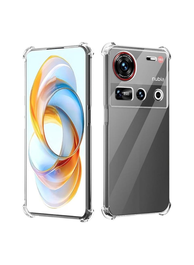 general Clear Case Compatible with ZTE Nubia Z70 Ultra 5G, Slim Fit TPU Transparent Soft Back Cover with 4 Corner Shockproof Airbag and Camera Lens Protection - Image 1