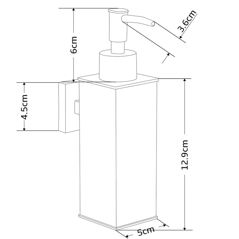 BGL Soap Dispenser Stainless Steel 304 Wall Mount Gold Liquid and Soap Dispenser for Kitchen and Bathroom - Image 5