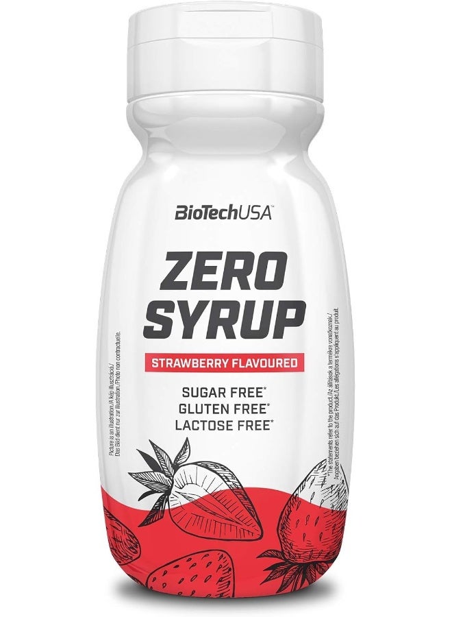 BioTechUSA Zero Syrup, Strawberry, 340 g - Image 1