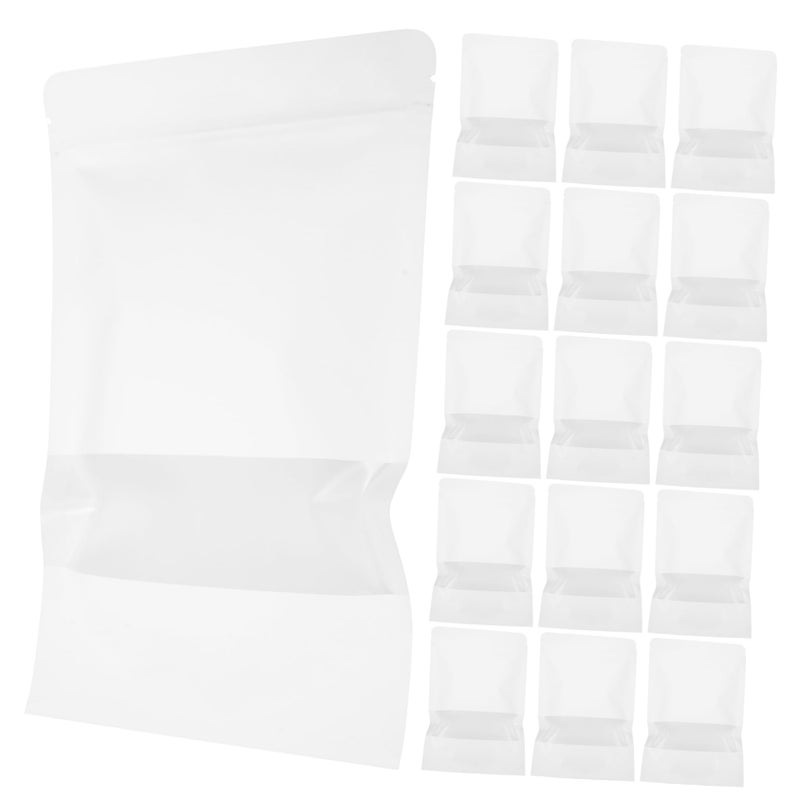 50pcs Resealable Self Sealing Bags with Window for Snacks Food Storage Jewelry and Crafts - Image 2
