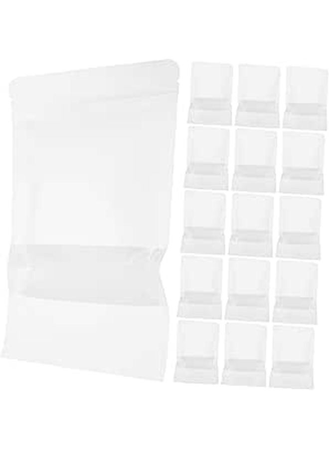 50pcs Resealable Self Sealing Bags with Window for Snacks Food Storage Jewelry and Crafts - Image 1