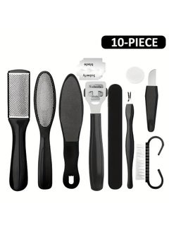 ORiTi Pedicure Kit Foot File Set 20.32 25.4 Cm 1 Professional Manicure Nail Foot Spa Care Tools Double Sided Files Scraper Rasp - Blue  - Image 2