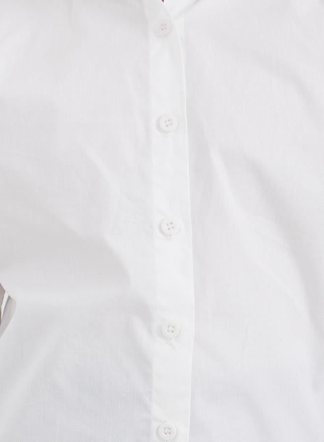 Styli Girls White Peter Pan Collar Shirt - Image 4