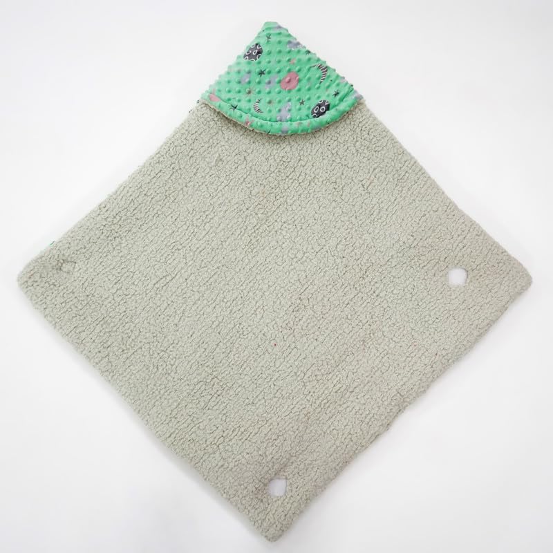Florida Florida All Season Hooded Baby Blanket Swaddler Wrapper Flannel Soft and Comfortable for New Born Baby Girls and Boys-Wrap Sea Green - Image 3