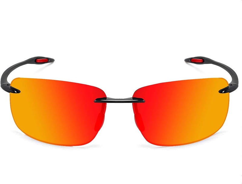 JULI Eyewear نظارات شمسية رياضية JULI للرجال والنساء إطار بدون حواف TR90 للجري وصيد الأسماك والجولف وركوب الأمواج والقيادة - Image 3