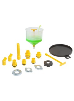 15-Piece Car Radiator Coolant Funnel Kit Spill-Free Funnel Cooling System Funnel Tool with Multiple Caps & Cap Adapters
