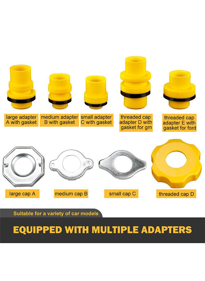 Generic - 15-Piece Car Radiator Coolant Funnel Kit Spill-Free Funnel Cooling System Funnel Tool with Multiple Caps & Cap Adapters - Image 1