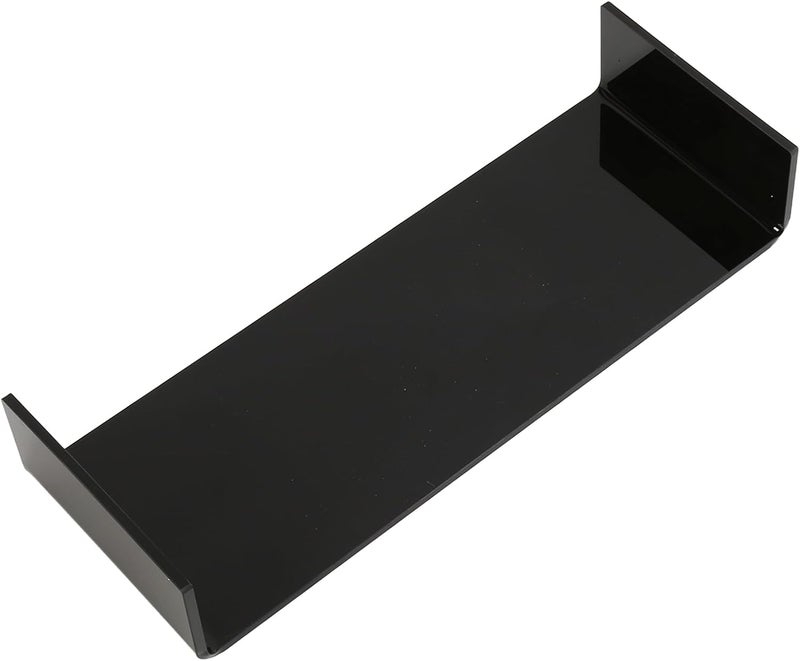 Acrylic Monitor Riser, 3.5 Inch Height Ergonomic Computer Stand, Holds up to 50 lbs, Space Saving Desk Organizer for Laptop Monitor TV in Bedroom or Study (Black) - Image 3