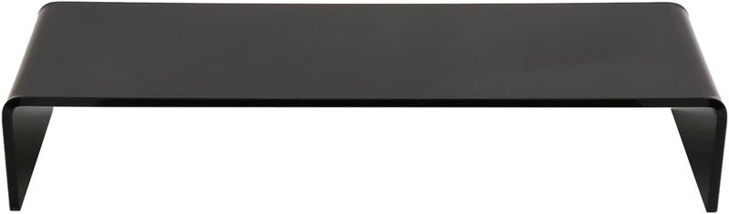 Acrylic Monitor Riser, 3.5 Inch Height Ergonomic Computer Stand, Holds up to 50 lbs, Space Saving Desk Organizer for Laptop Monitor TV in Bedroom or Study (Black) - Image 2