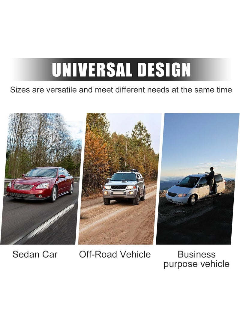 1 PC Car Half Car Cover Sunshade, Windshield Hood All-Season Protection Waterproof Dustproof Frostproof Portable Car Cloth, Outdoor Indoor Foldable Protective Cover, Universal for Cars (Silver) - Image 5