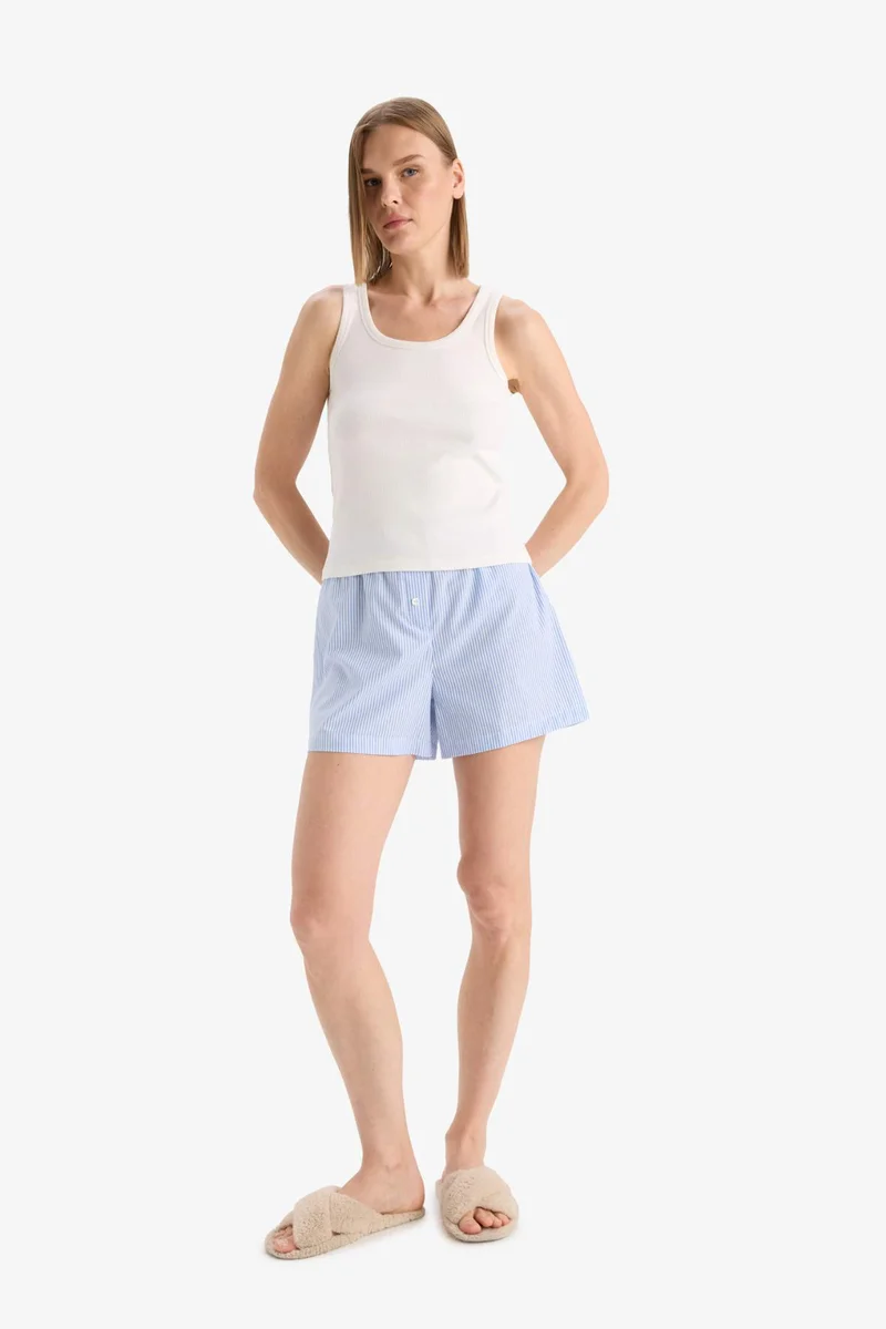 ديفاكتو Fall in Love Regular Fit Crew Neck Ribbed Undershirt