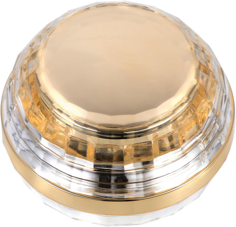 ABOOFAN Refillable Face Cream Jar 50g Small Acrylic Cosmetics Sample Box Travel Storage Container with Screw Lid for Lotion Skincare - Image 1