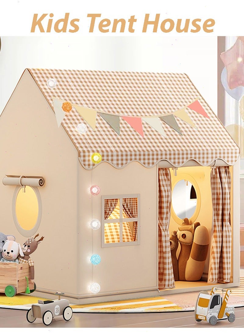 Yoawllty Large Kids Tent House, Play Tent with Birthday Party Decoration, Play House for Baby Princess Castle Tent, Indoor Room Toys for Girls Boys - Image 1