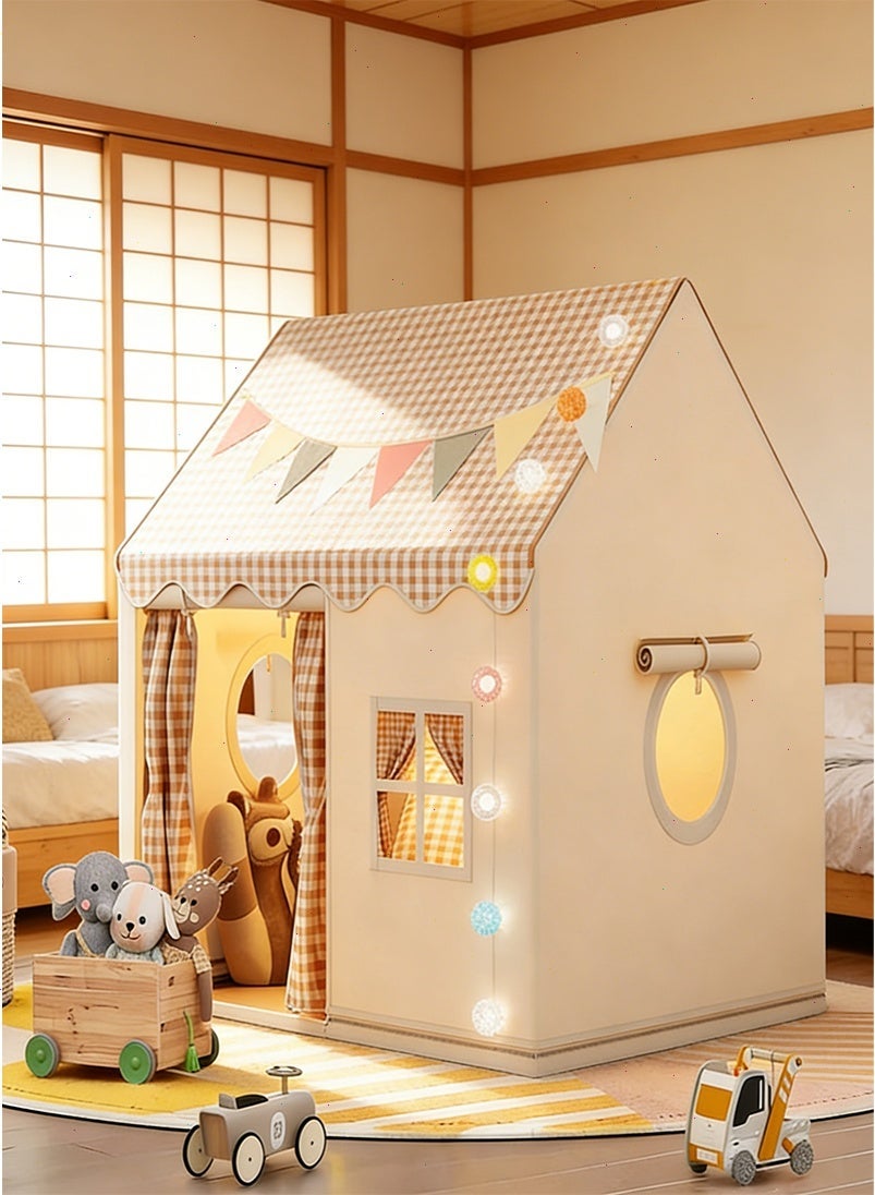 Large Kids Tent House, Play Tent with Birthday Party Decoration, Play House for Baby Princess Castle Tent, Indoor Room Toys for Girls Boys