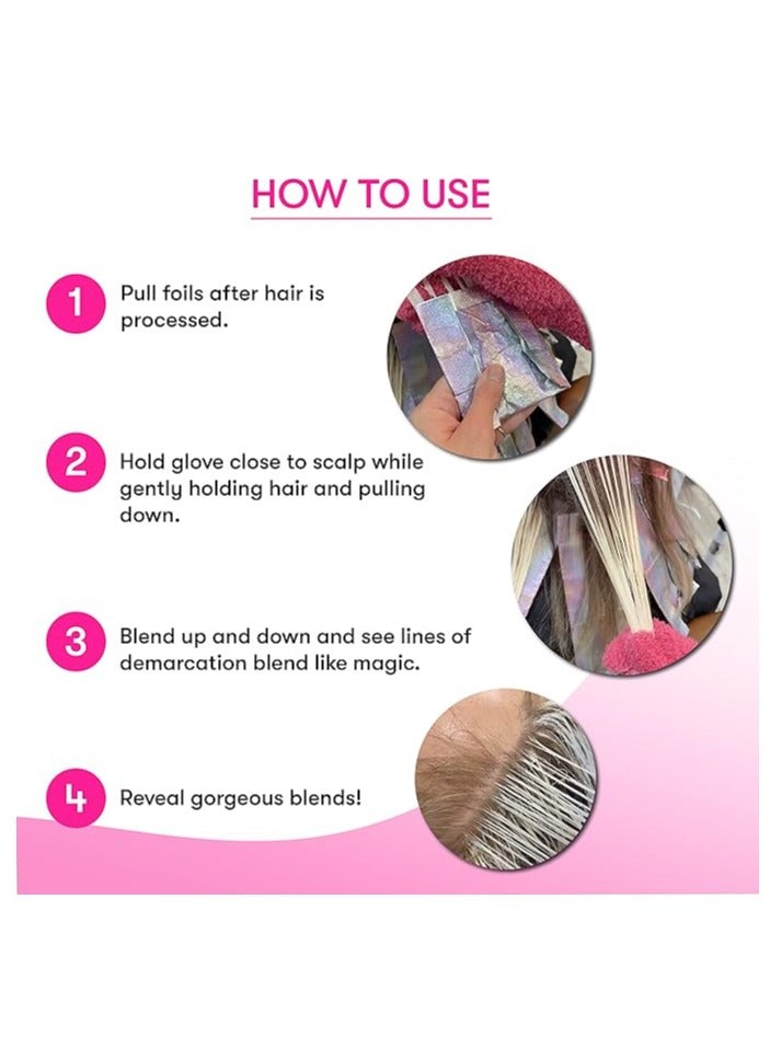 framar FRAMAR Bleach Blender Microfiber Gloves – Hair Dye Gloves, Pink Gloves For Hair Salon Supplies, Fuzzy Gloves, Reusable Gloves For Cleaning, Microfiber Mitt For Hairstylist Supplies, Hair Color Gloves - Image 5
