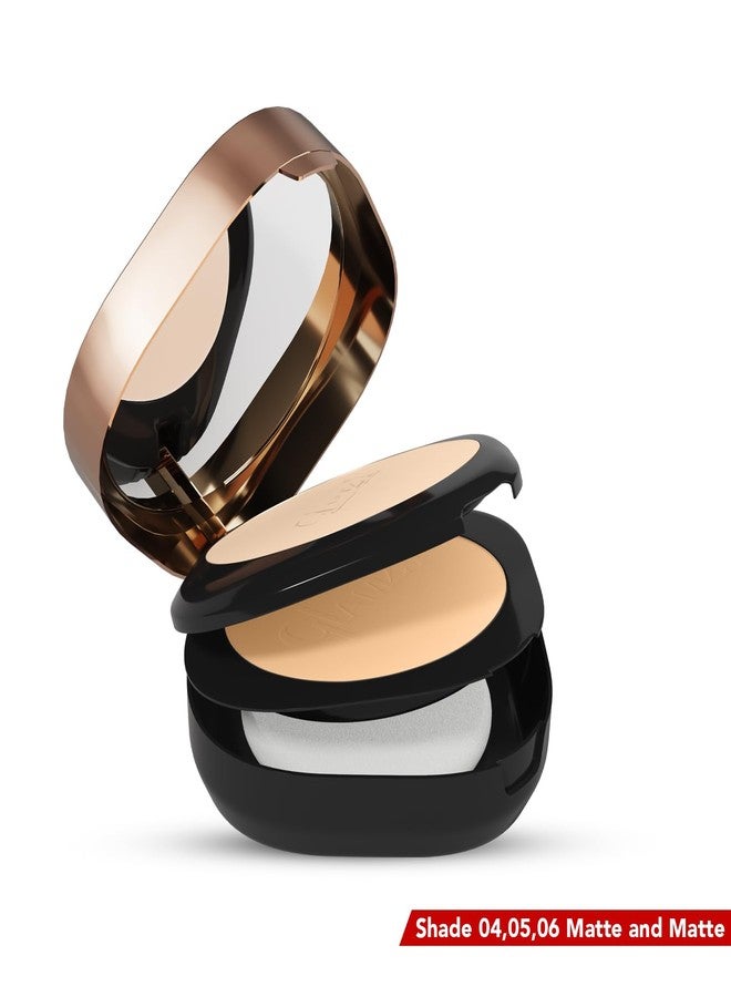 جلام 21 بودرة جلام 21 هالو جلو المضغوطة عالية الدقة 2 في 1 | لونان مطفيان | لمسة نهائية مخملية مطفية ولمعان ناعم | تحكم في الزيوت، تفتيح وإشراقة | غنية بفيتامين E | 18 جم، كراميل - Image 4