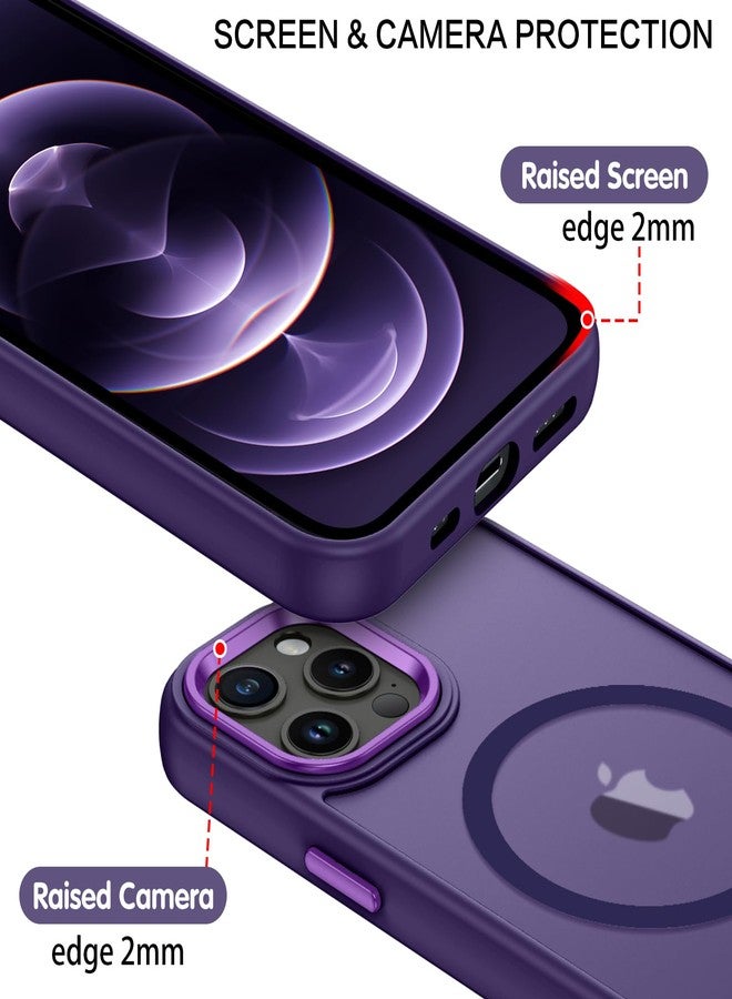 بنتوبين جراب BENTOBEN المغناطيسي لهاتف iPhone 12 و12 Pro [متوافق مع Magsafe]، تصميم نحيف غير لامع، مقاوم للصدمات، حماية من السقوط، غطاء مغناطيسي لهاتف iPhone 12/12 Pro، لون بنفسجي، مناسب للفتيات والنساء والأولاد والرجال - Image 4