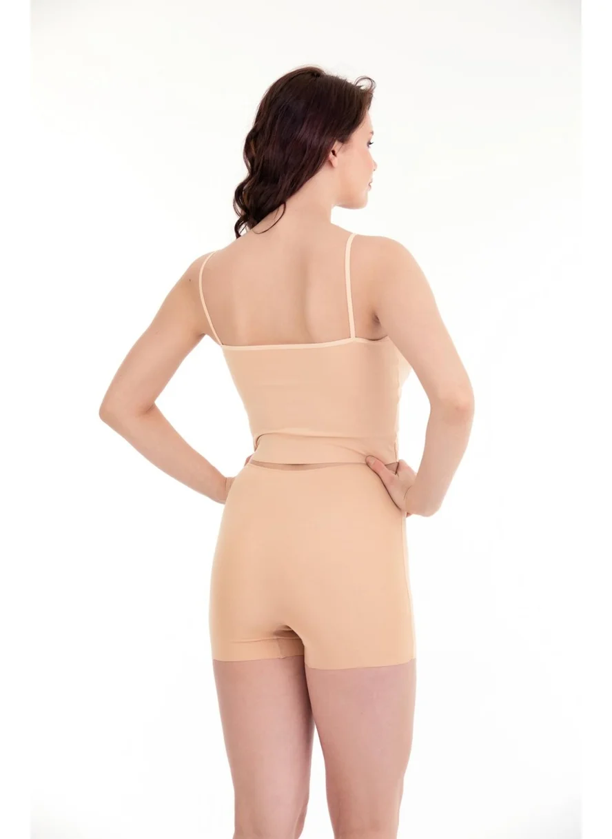 Sensu Laser Cut High Waist Shorts 3 Piece Set TEN